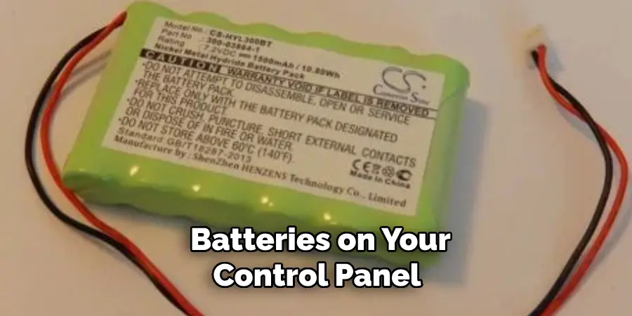 Batteries on Your Control Panel