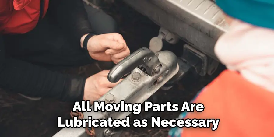All Moving Parts Are Lubricated as Necessary