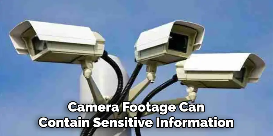 Camera Footage Can Contain Sensitive Information