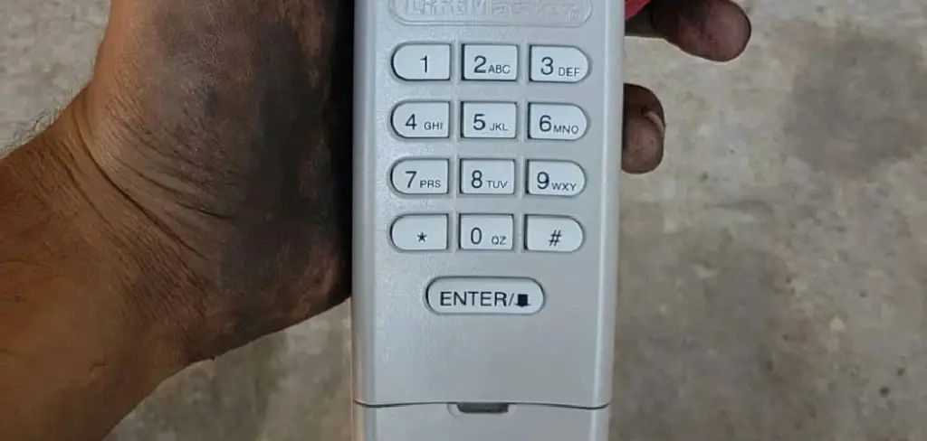 How to Reset Chamberlain Garage Door Opener Keypad