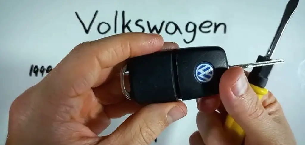 How to Change the Battery in a Volkswagen Key Fob