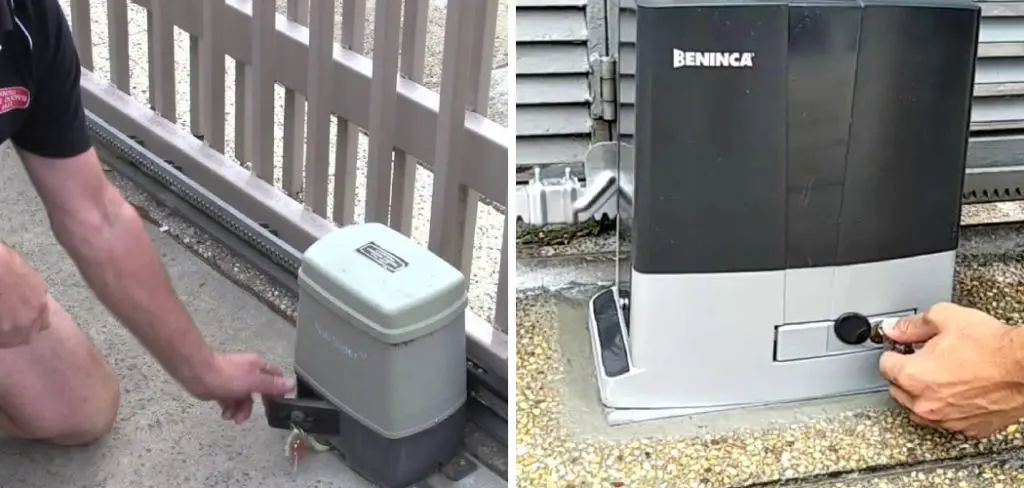 How to Open Automatic Gate Manually Without Key