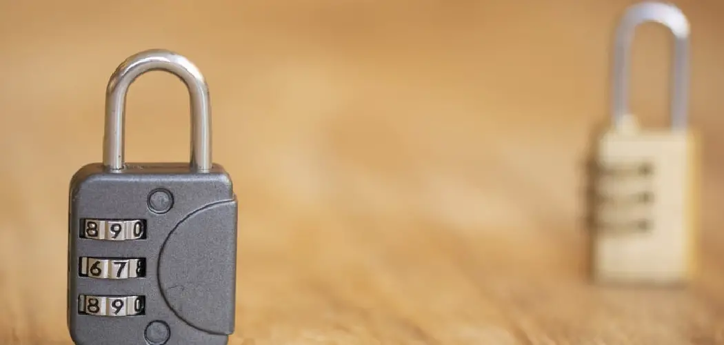 How to Reset Padlock Combination