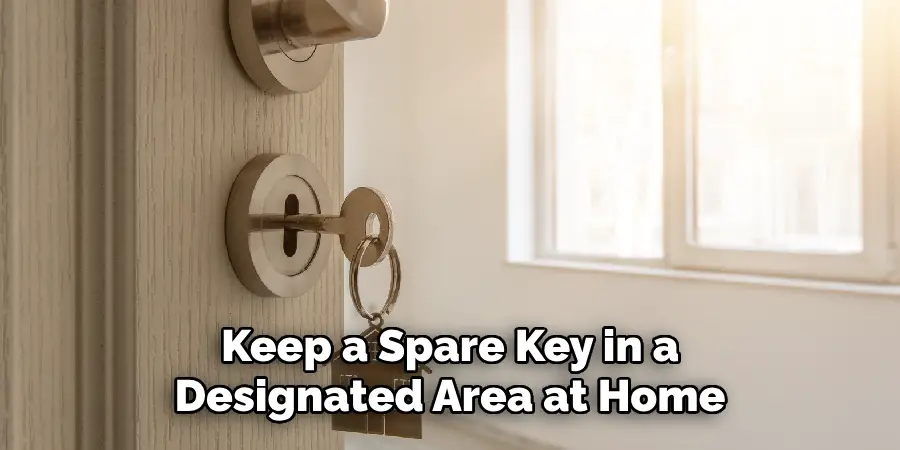Keep a Spare Key in a Designated Area at Home