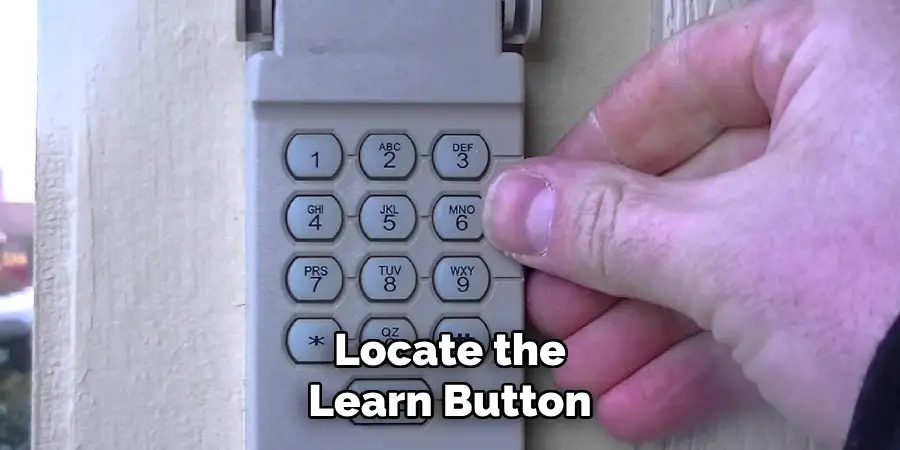 Locate the Learn Button