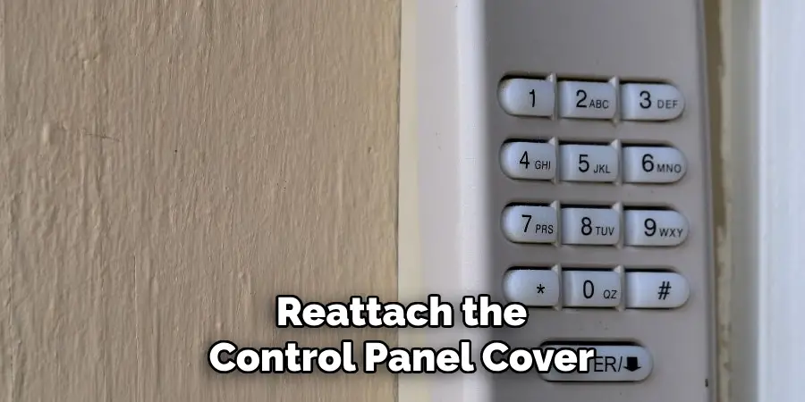 Reattach the Control Panel Cover