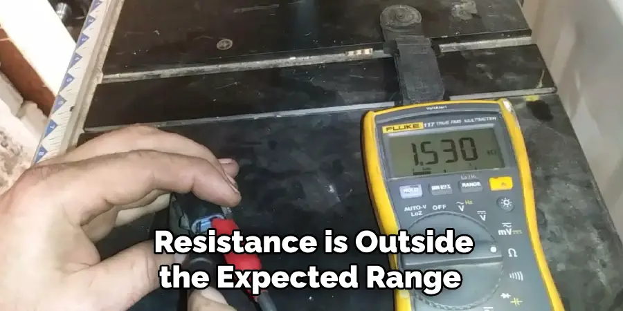 Resistance is Outside the Expected Range