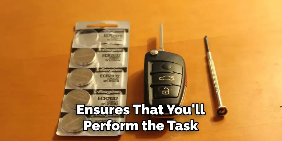 Ensures That You'll Perform the Task