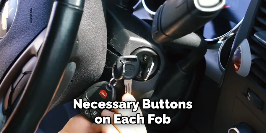 Necessary Buttons on Each Fob