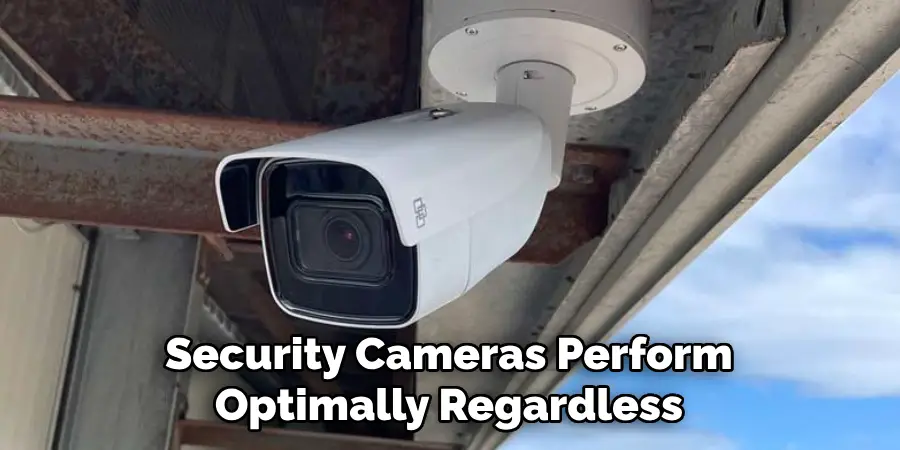 Security Cameras Perform Optimally Regardless