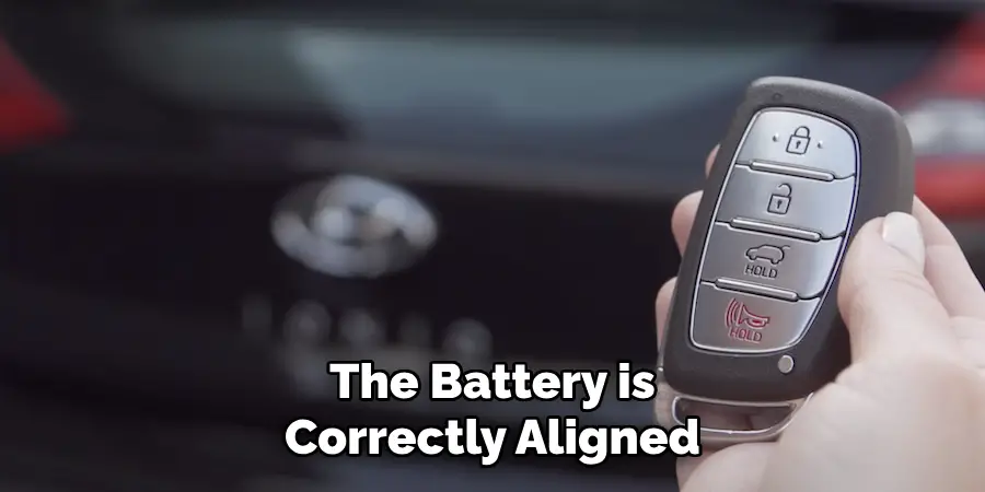 The Battery is Correctly Aligned