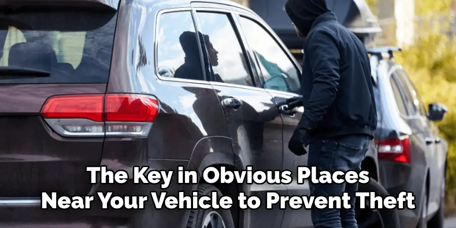 The Key in Obvious Places Near Your Vehicle to Prevent Theft