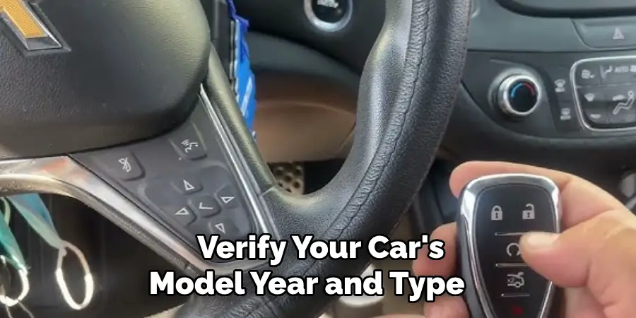 Verify Your Car's Model Year and Type