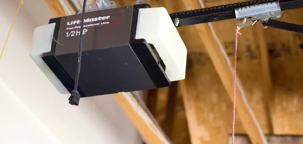 How to Turn Off Lock Button on Garage Door Opener