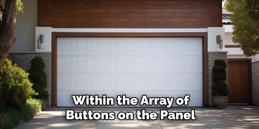 Within the Array of Buttons on the Panel