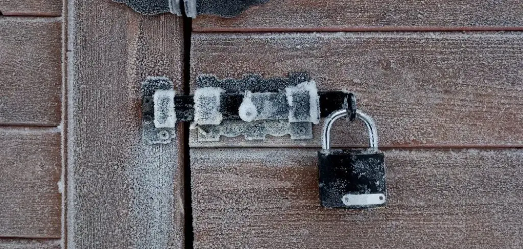 How to Open Frozen Padlock