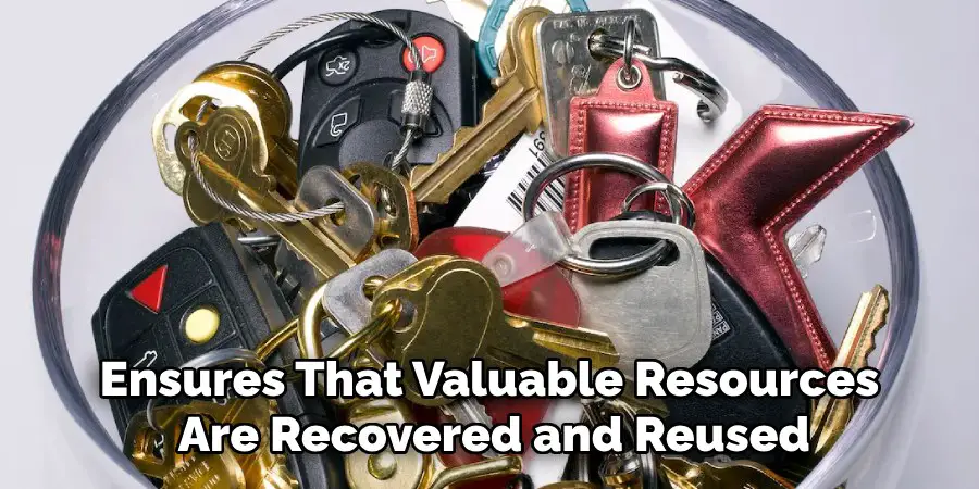 Ensures That Valuable Resources
Are Recovered and Reused