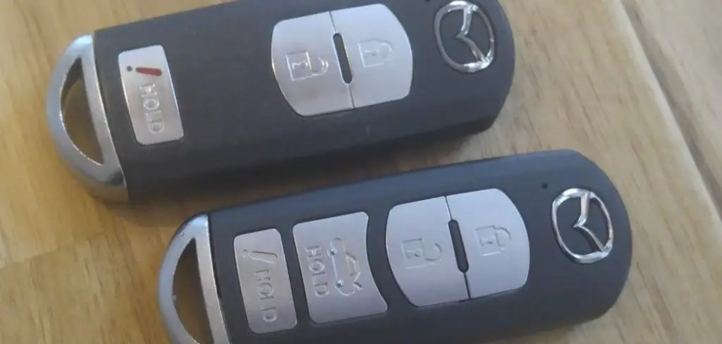 How to Take Apart Mazda Key Fob