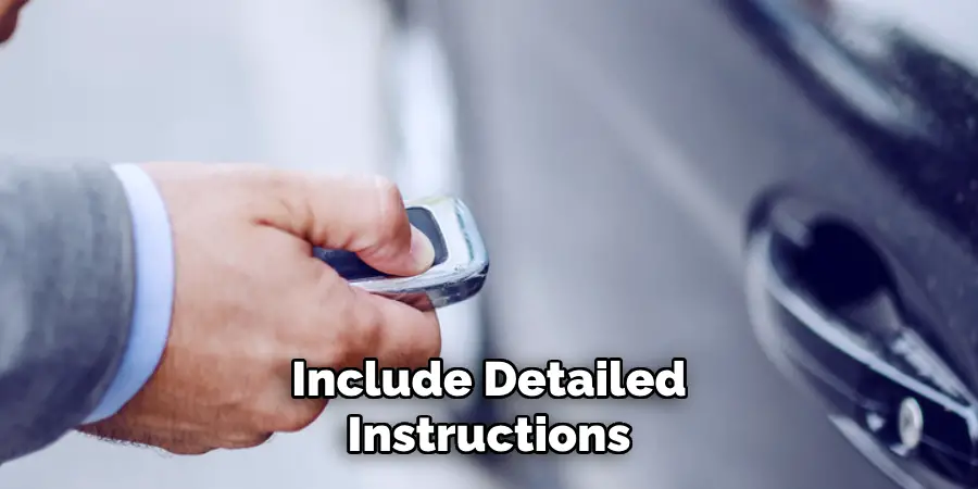 Include Detailed Instructions