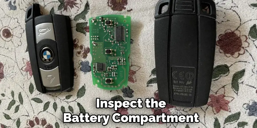 Inspect the
Battery Compartment 