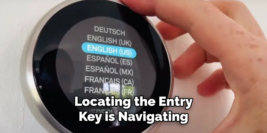 Locating the Entry Key is Navigating