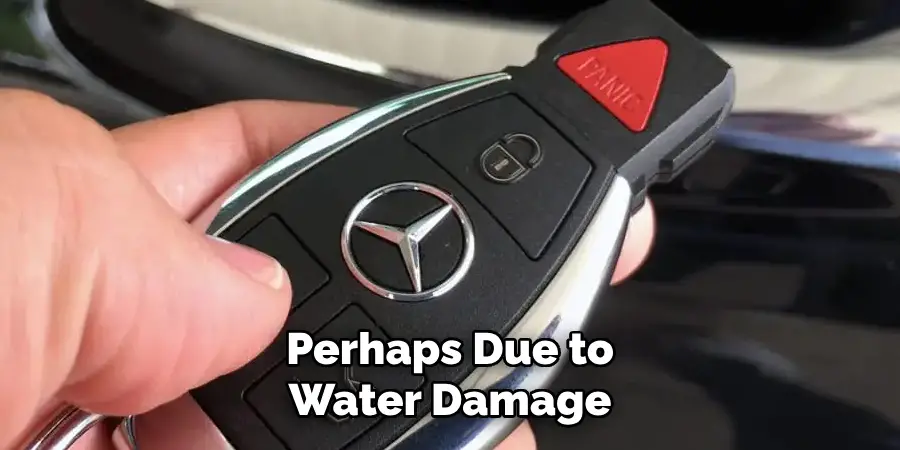 Perhaps Due to Water Damage