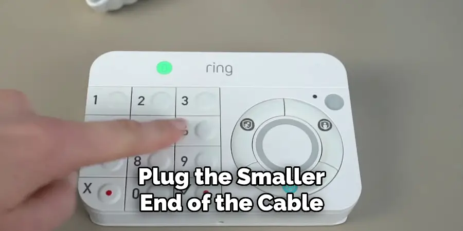 Plug the Smaller End of the Cable