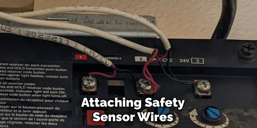 Attaching Safety
Sensor Wires 