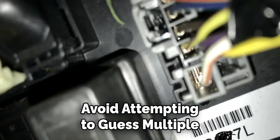 Avoid Attempting to Guess Multiple