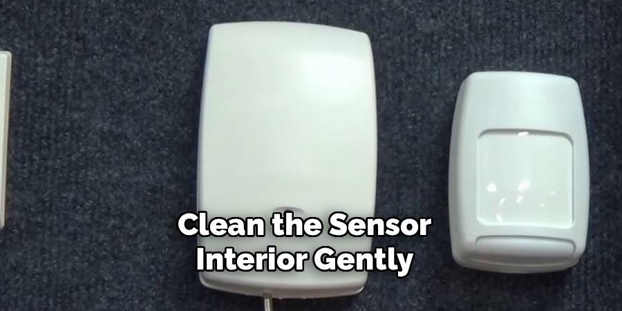 Clean the Sensor Interior Gently