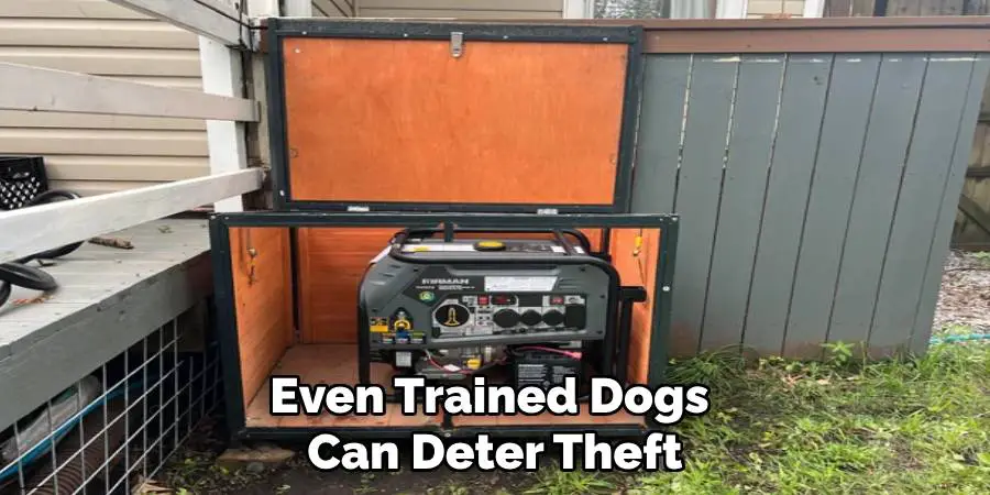 Even Trained Dogs
Can Deter Theft