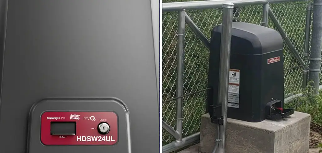 How to Open LiftMaster Gate Manually