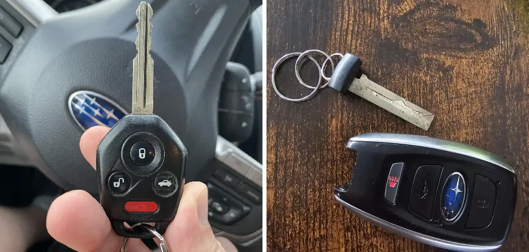 How to Open Subaru Key Fob