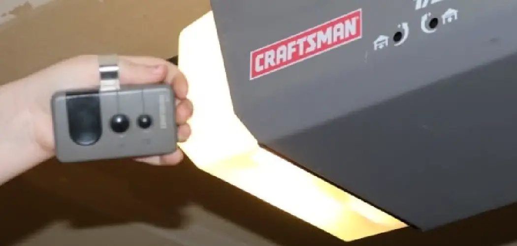 How to Reset Craftsman Garage Door Opener