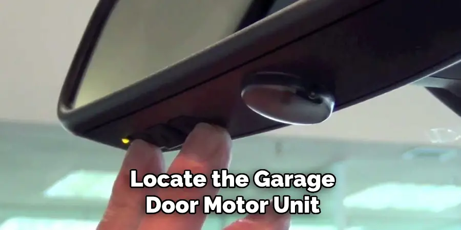 Locate the Garage Door Motor Unit