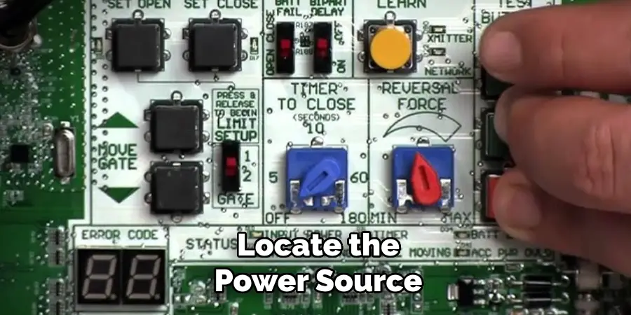 Locate the Power Source