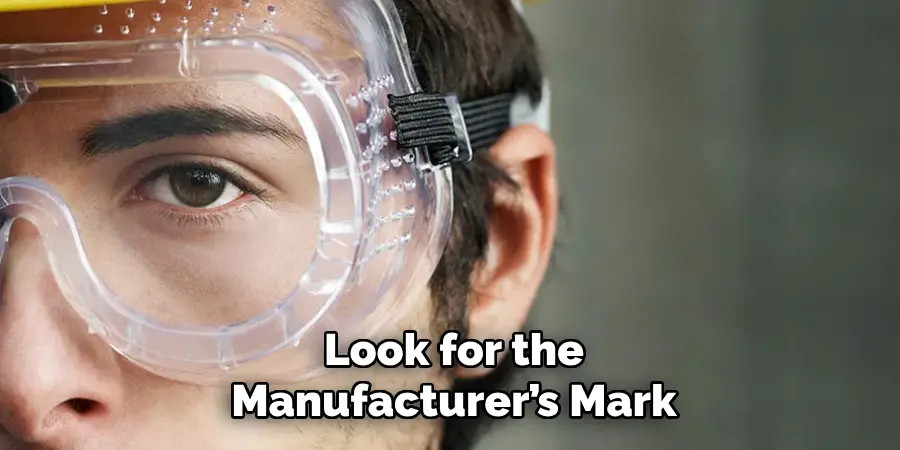 Look for the
Manufacturer’s Mark