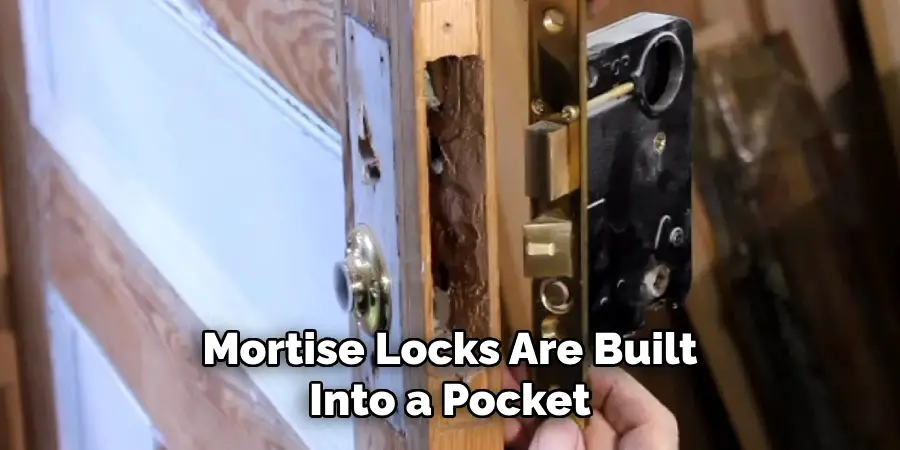 Mortise Locks Are Built
Into a Pocket