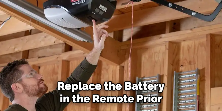 Replace the Battery in the Remote Prior