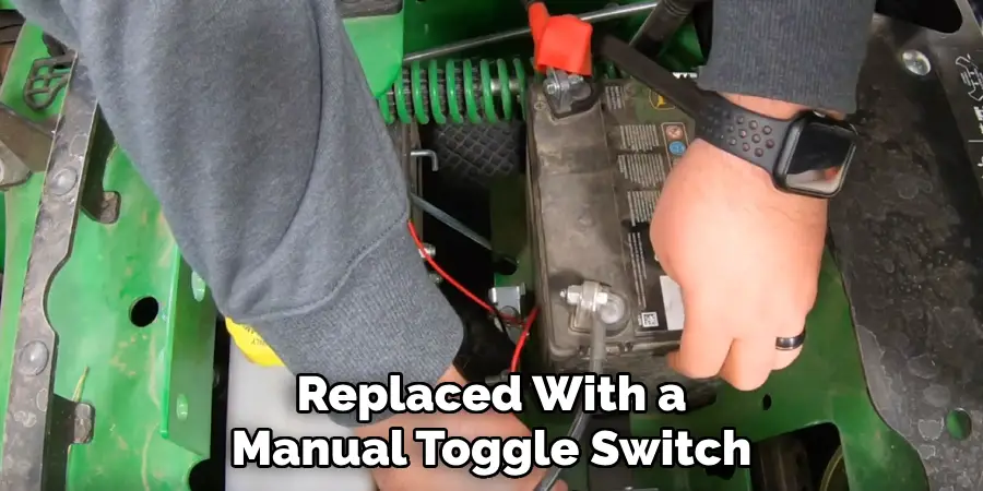 Replaced With a
Manual Toggle Switch