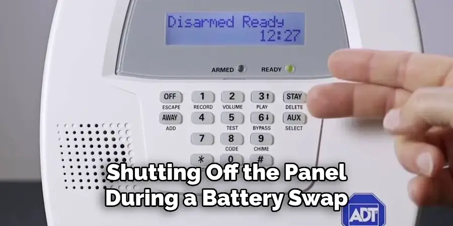 Shutting Off the Panel During a Battery Swap