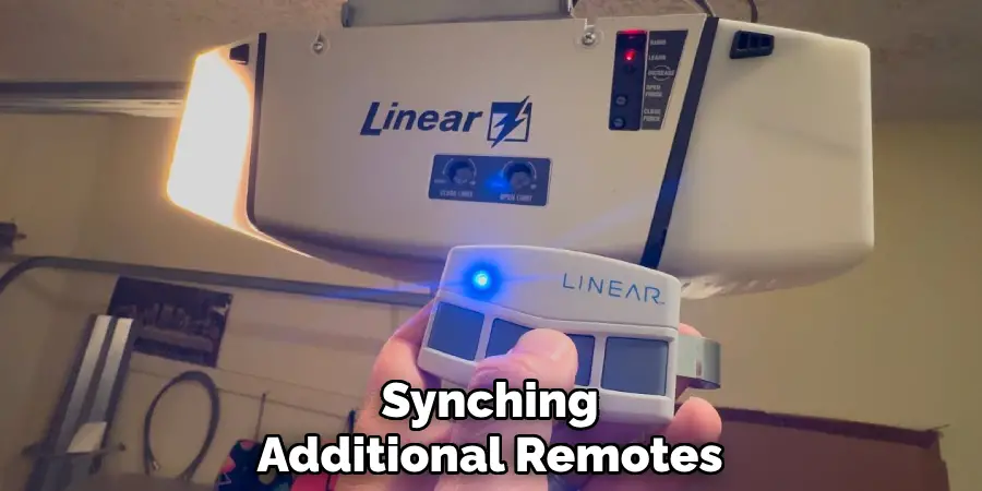 Synching
Additional Remotes