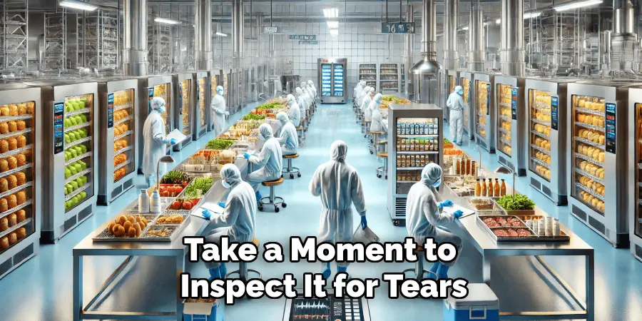 Take a Moment to 
Inspect It for Tears