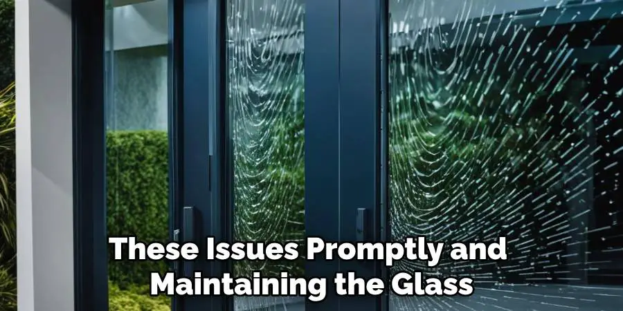 These Issues Promptly and
Maintaining the Glass
