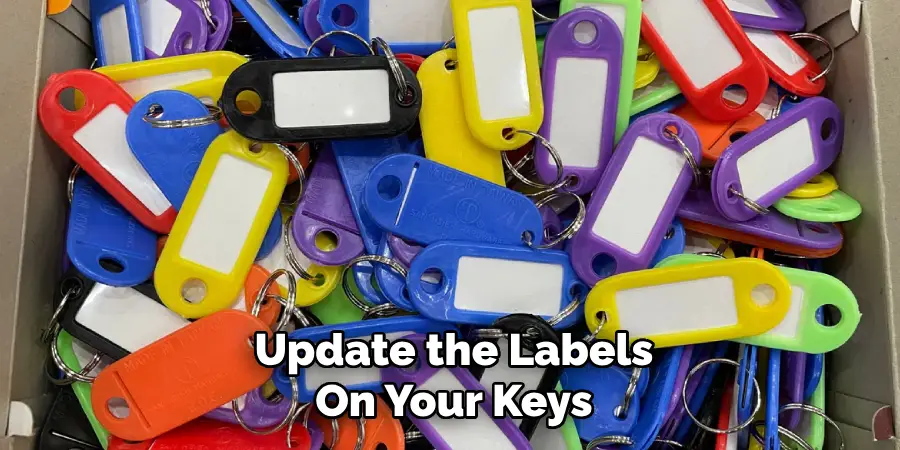 Update the Labels
On Your Keys