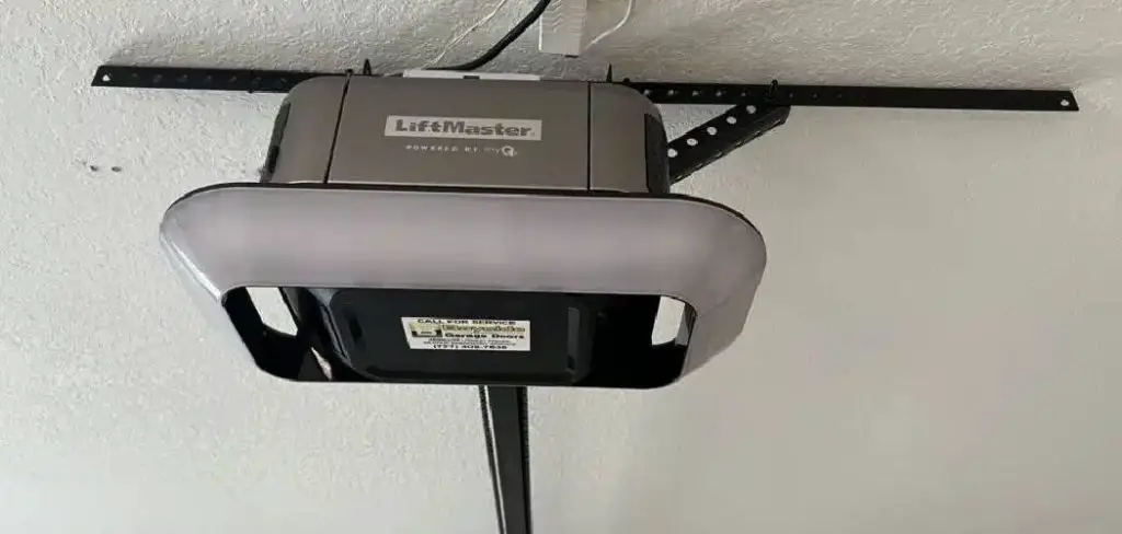 How to Open LiftMaster Garage Door Opener