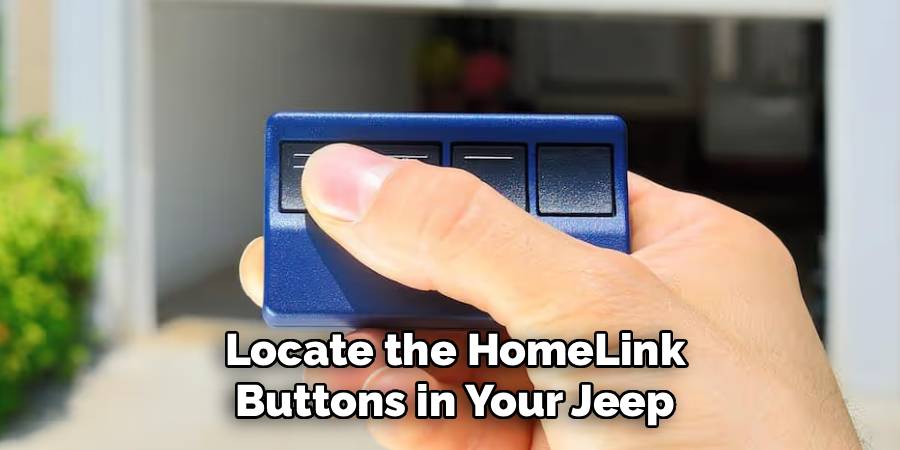 Locate the HomeLink Buttons in Your Jeep