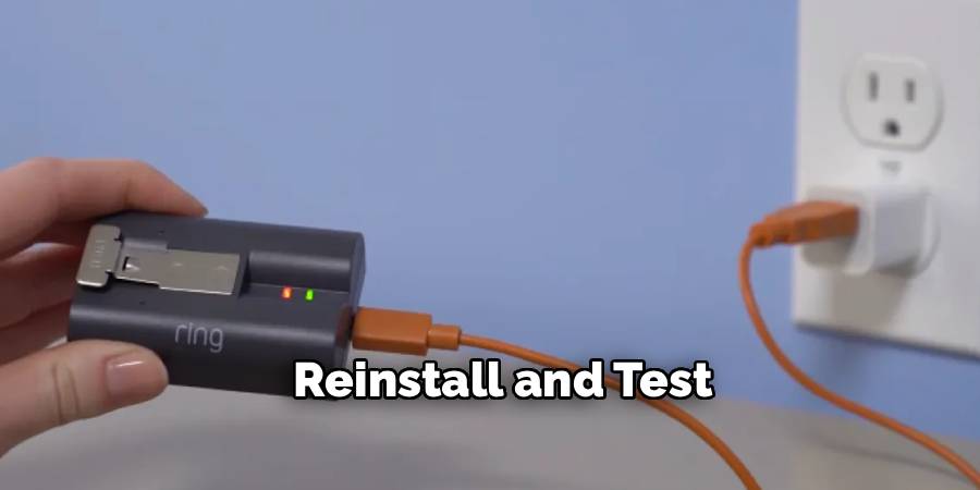 Reinstall and Test