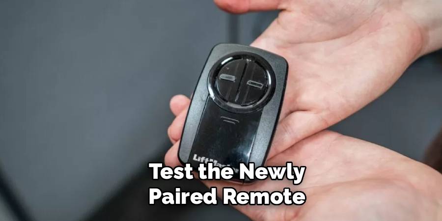 Test the Newly Paired Remote