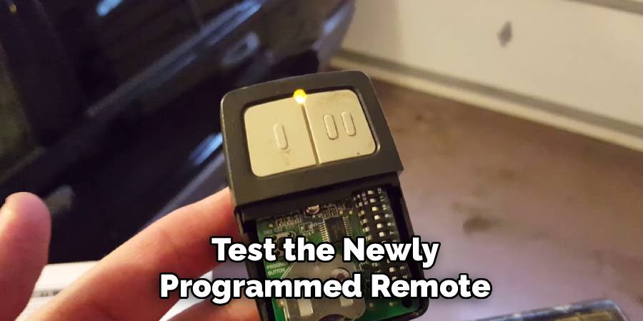 Test the Newly Programmed Remote